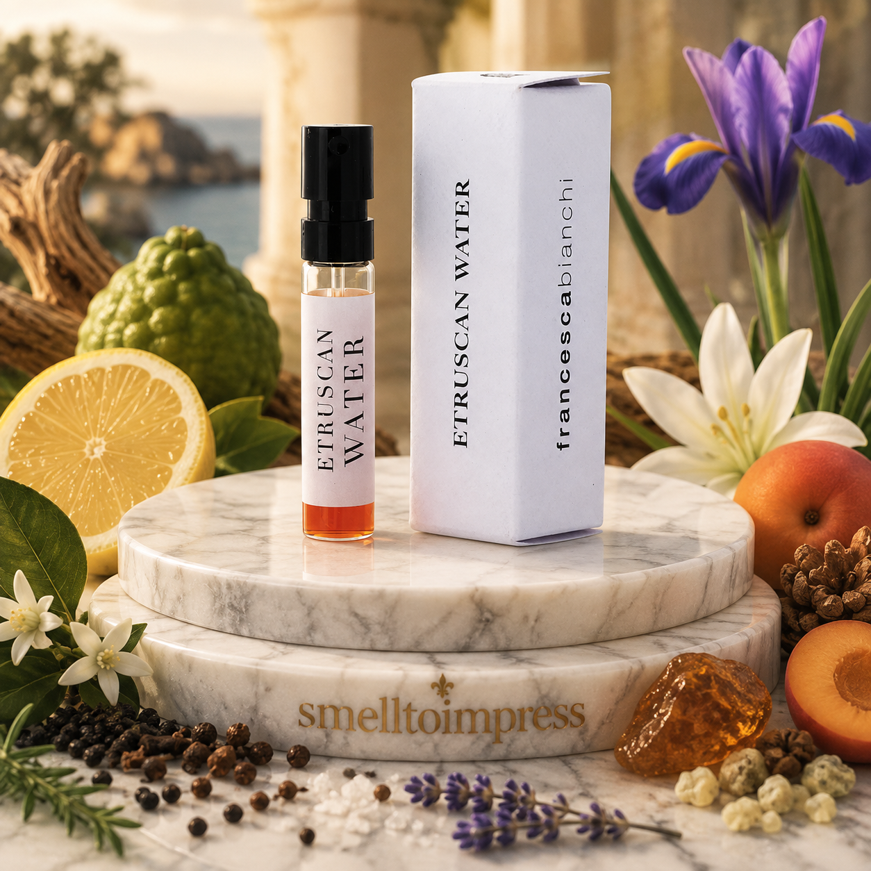 εικόνα επίσημου δείγματος αρώματος Francesca Bianchi Etruscan Water 1,5 ml 0,07 fl. oz