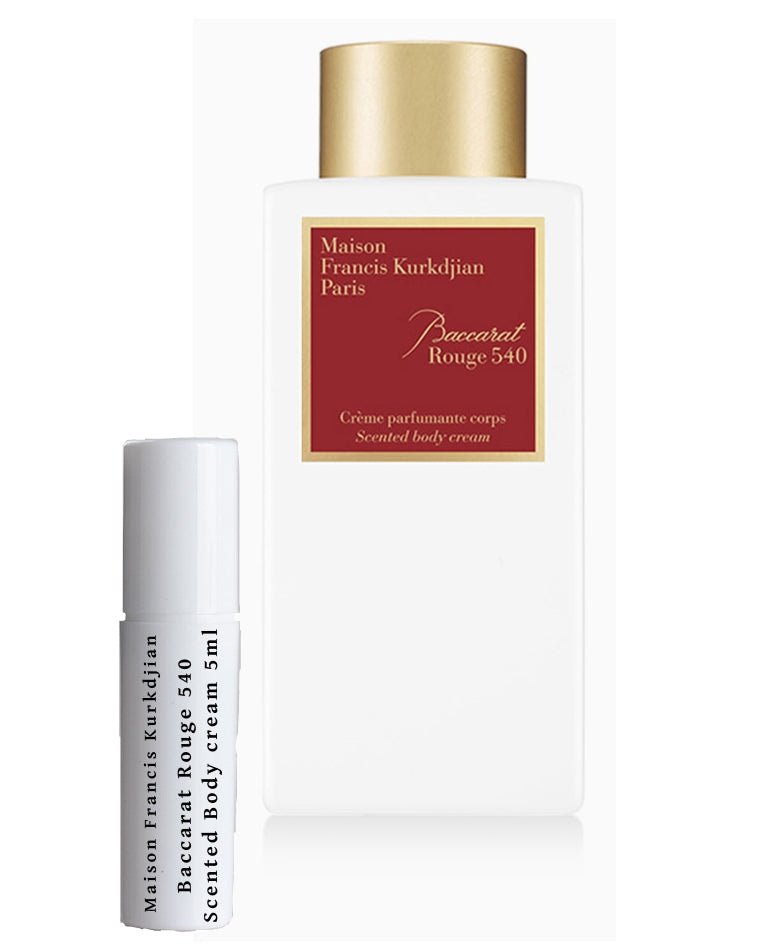 Δείγμα κρέμας σώματος με άρωμα Maison Francis Kurkdjian Baccarat Rouge 540 5ml