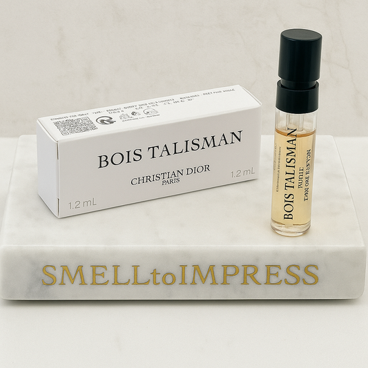Christian Dior – Bois Talisman επίσημα δείγματα αρωμάτων και αρωμάτων σε βάση marble smelltoimpress