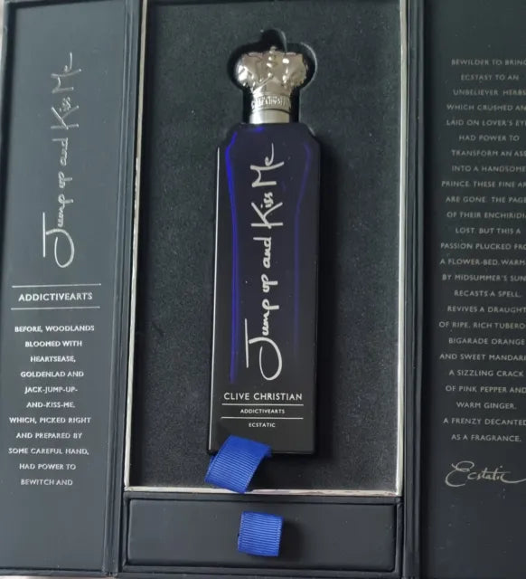 Clive Christian Addictive Arts JUMP Up And KISS Me ECSTATIC 7.5ml 0.25 fl. oz. επίσημο δείγμα αρώματος, δοκιμαστής αρωμάτων