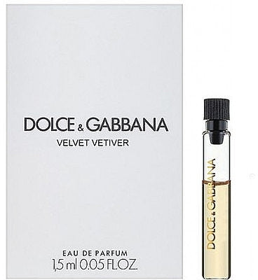 Dolce & Gabbana VELVET Vetiver 1,5 ML επίσημο δείγμα αρώματος