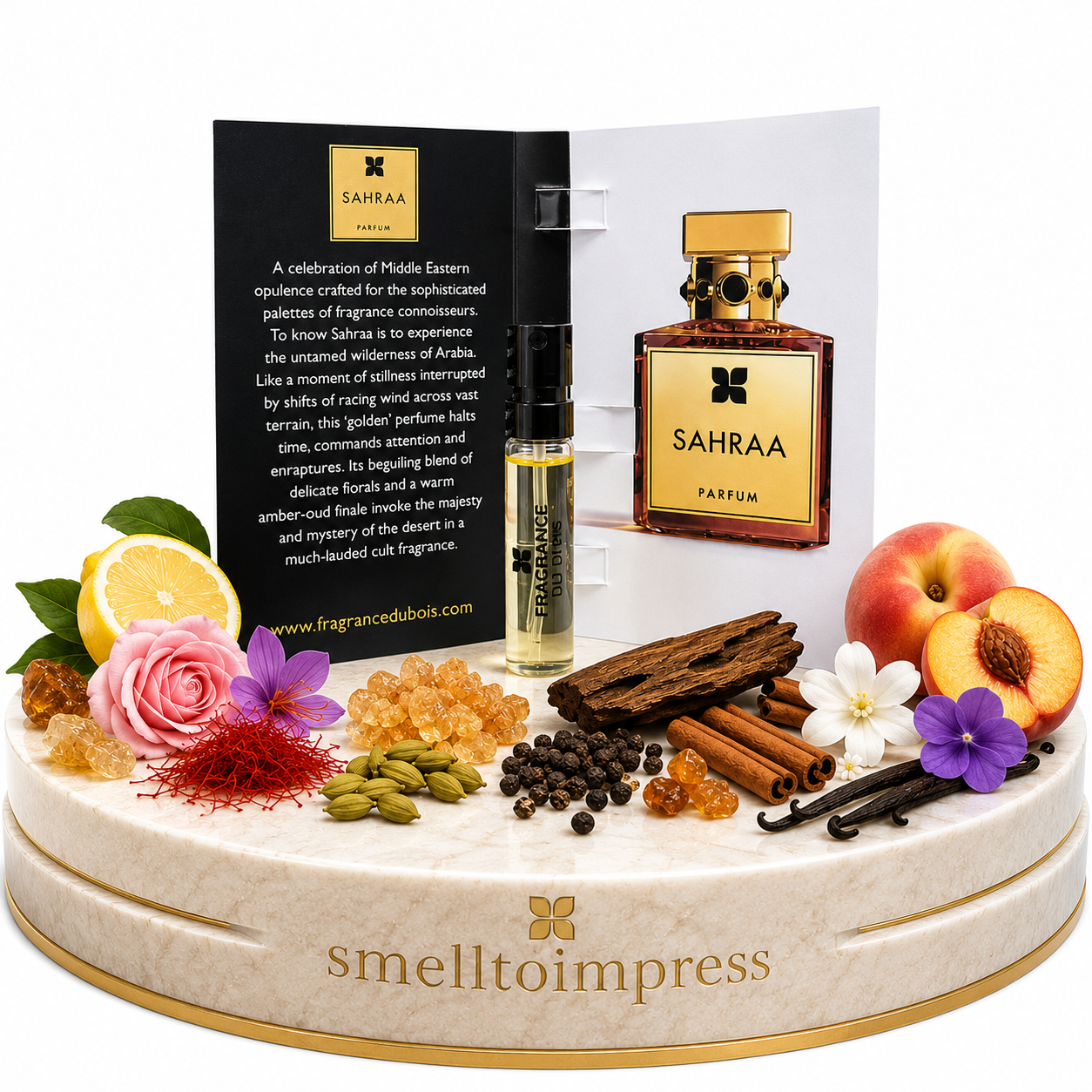 εικόνα επίσημου δείγματος αρώματος Fragrance Du Bois Sahraa 1,5 ml 0,05 fl. oz.