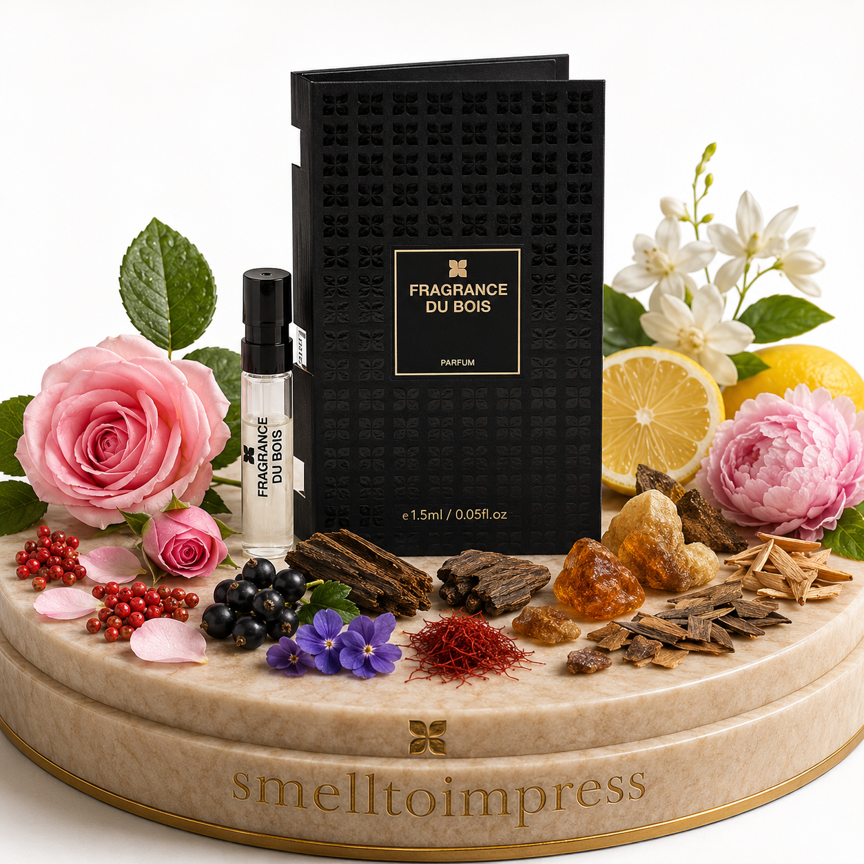 εικόνα επίσημου δείγματος αρώματος Fragrance Du Bois Siberian Rose 1,5 ml 0,05 fl. oz.
