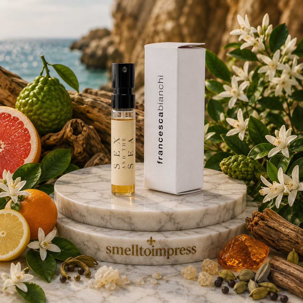 εικόνα επίσημου δείγματος αρώματος Francesca Bianchi Sex and the Sea Neroli 1,5 ml 0,07 fl. oz
