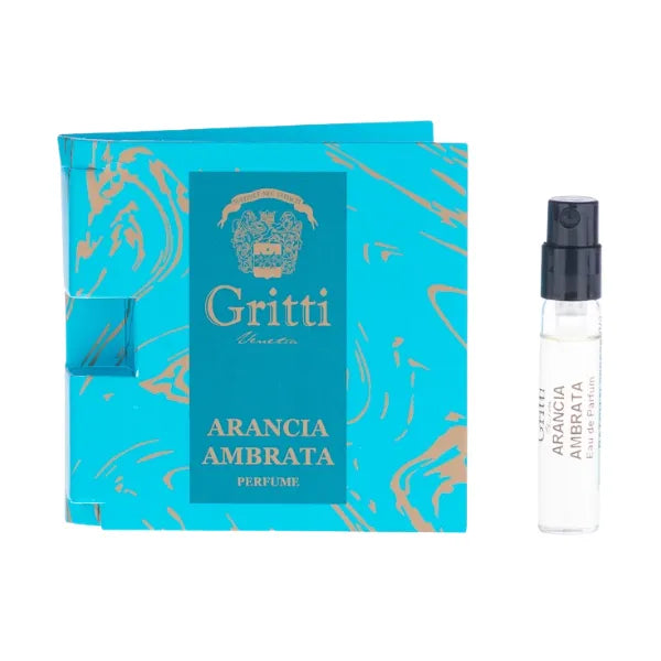 εικόνα επίσημου δείγματος αρώματος Gritti Arancia Ambrata 2ml 0,06 ουγγιάς υγρού.