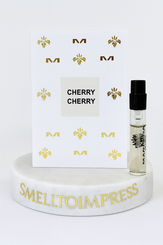 MANCERA Cherry Cherry Eau de Parfum 0,06 fl. oz. 2 ml επίσημο δείγμα αρώματος σε πολυτελή μαρμάρινη βάση από το smelltoimpress