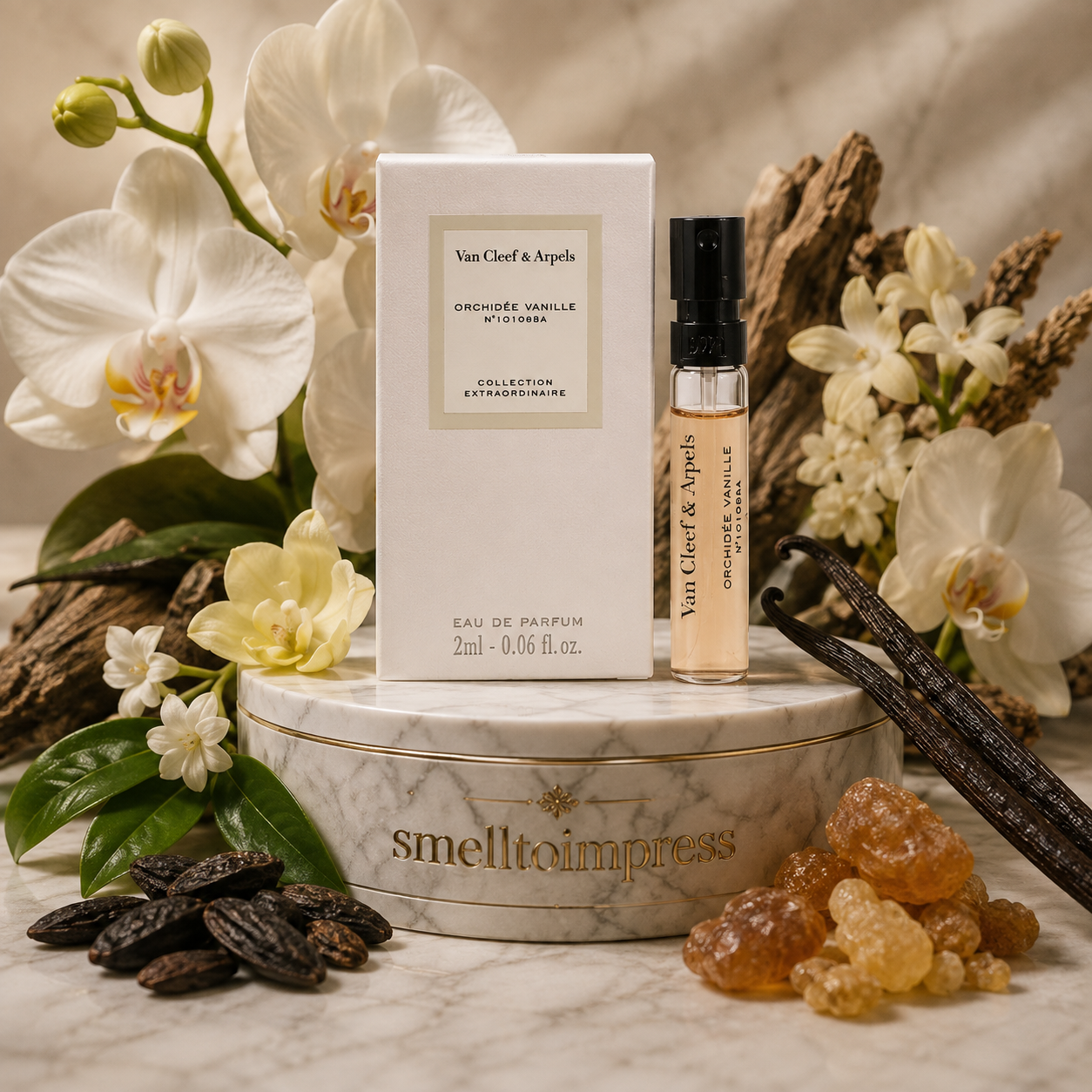 εικόνα επίσημου δείγματος αρώματος Van Cleef & Arpels Orchidée Vanille 2 ml 0,06 fl. oz.