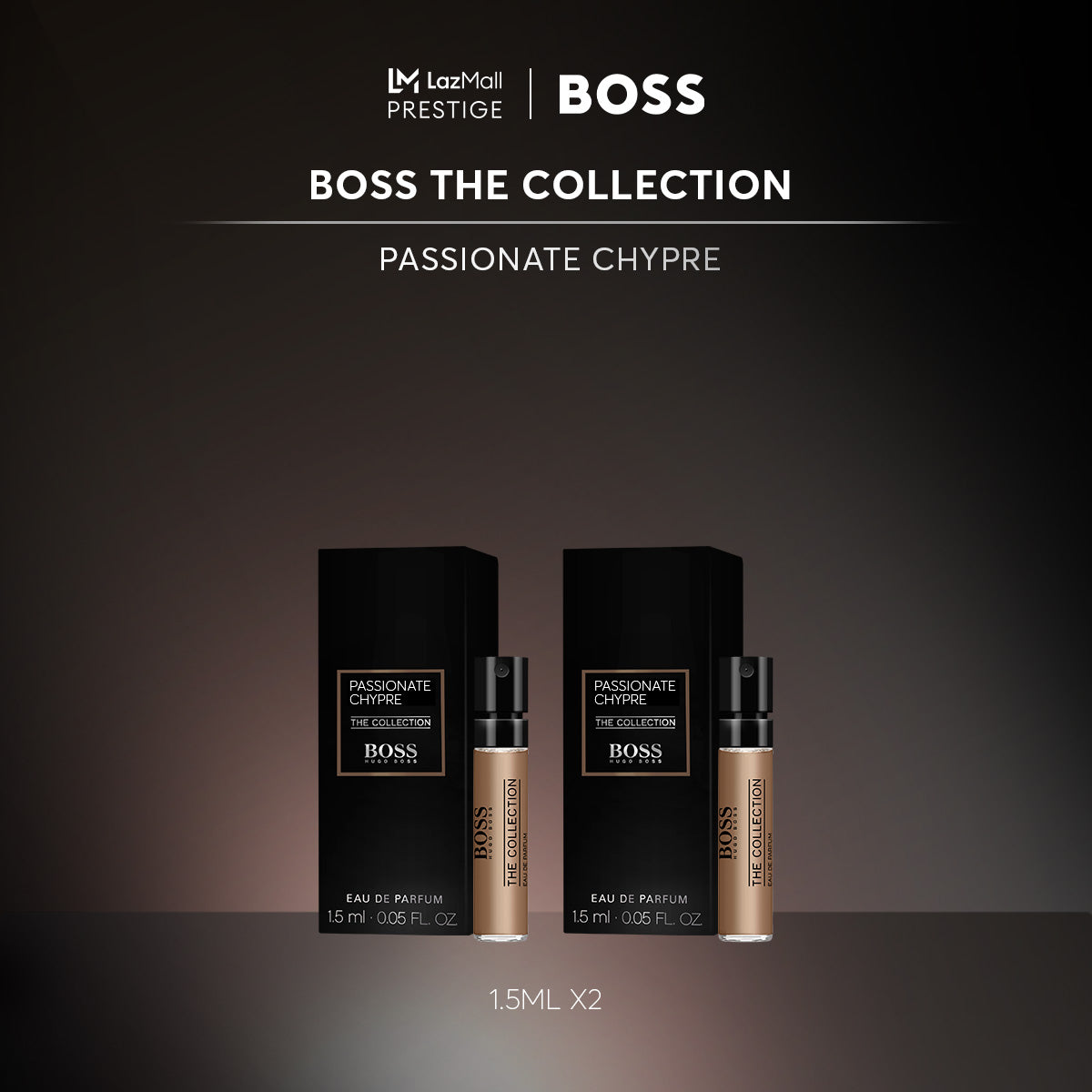 επίσημο δείγμα αρώματος της Hugo Boss The Collection Passionate Chypre 1.5ml 0.05 fl. oz.