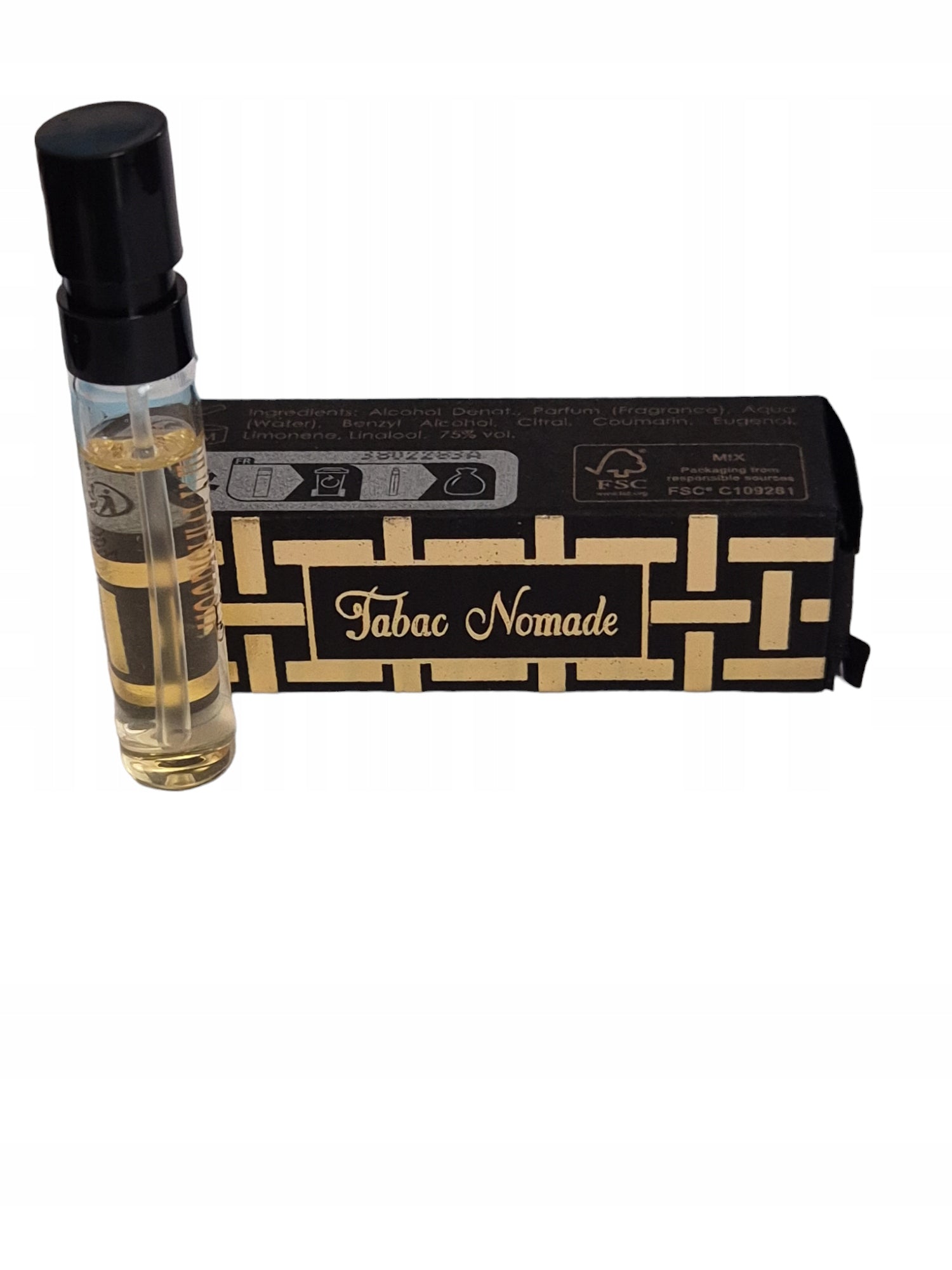 επίσημο δείγμα αρώματος Houbigant Paris Tabac Nomade 2ml 0,06 ουγγιάς υγρού