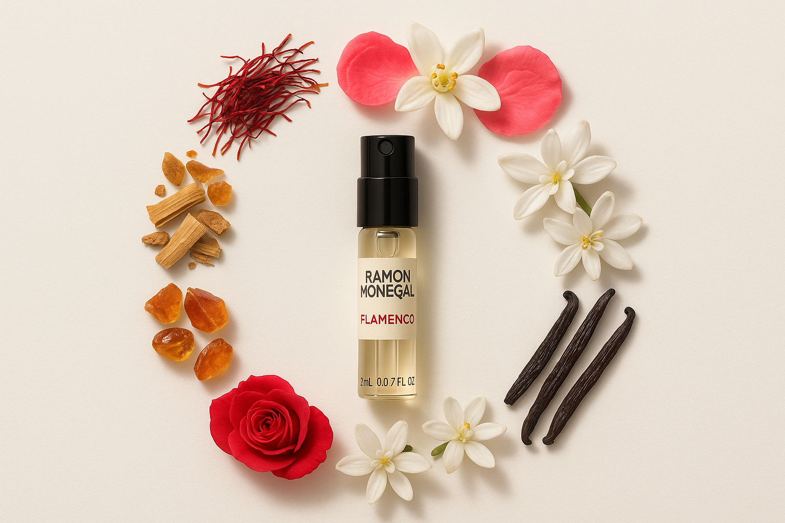 Επίσημο δείγμα αρώματος Ramon Monegal Flamenco 2ml 0,06 fl.o.z. δοκιμαστής αρωμάτων