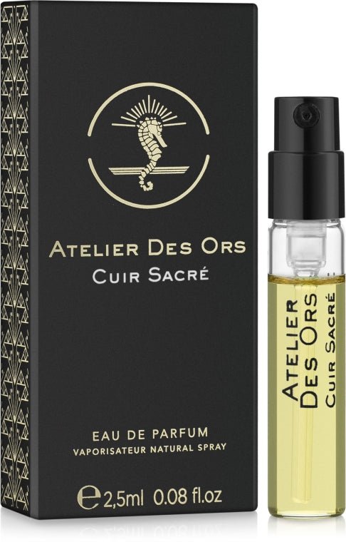 Atelier Des Ors Cuir Sacre 2,5ml 0,08 fl. oz. Επίσημα δείγματα αρωμάτων