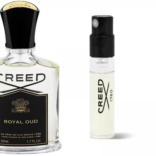 Αναβαθμίστε το άρωμά σας με το πολυτελές Creed Royal Oud edp. Δοκιμάστε το με το επίσημο δείγμα αρώματος 2ml 0,06 fl. oz. πριν δεσμευτείτε για το πλήρες μπουκάλι. Αναβαθμίστε τις αισθήσεις σας με αυτό το εκπληκτικό άρωμα.