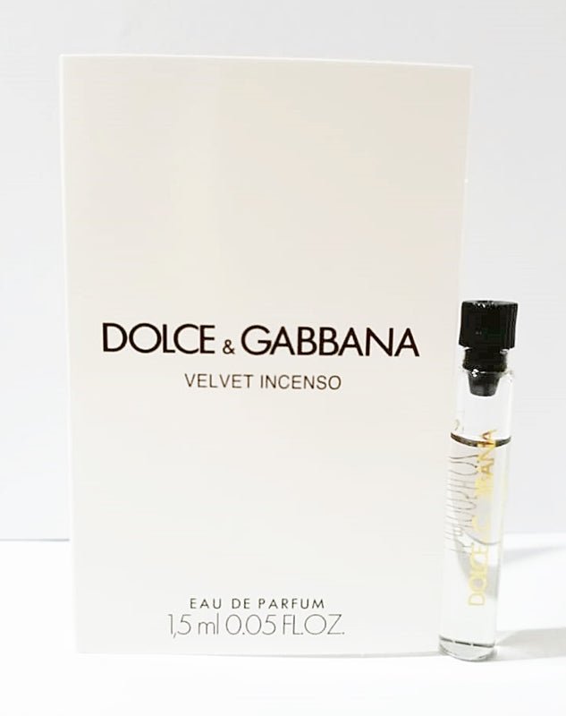 Velvet Incenso By Dolce & Gabbana 1,5ml 0,05 fl. oz. επίσημο δείγμα αρώματος