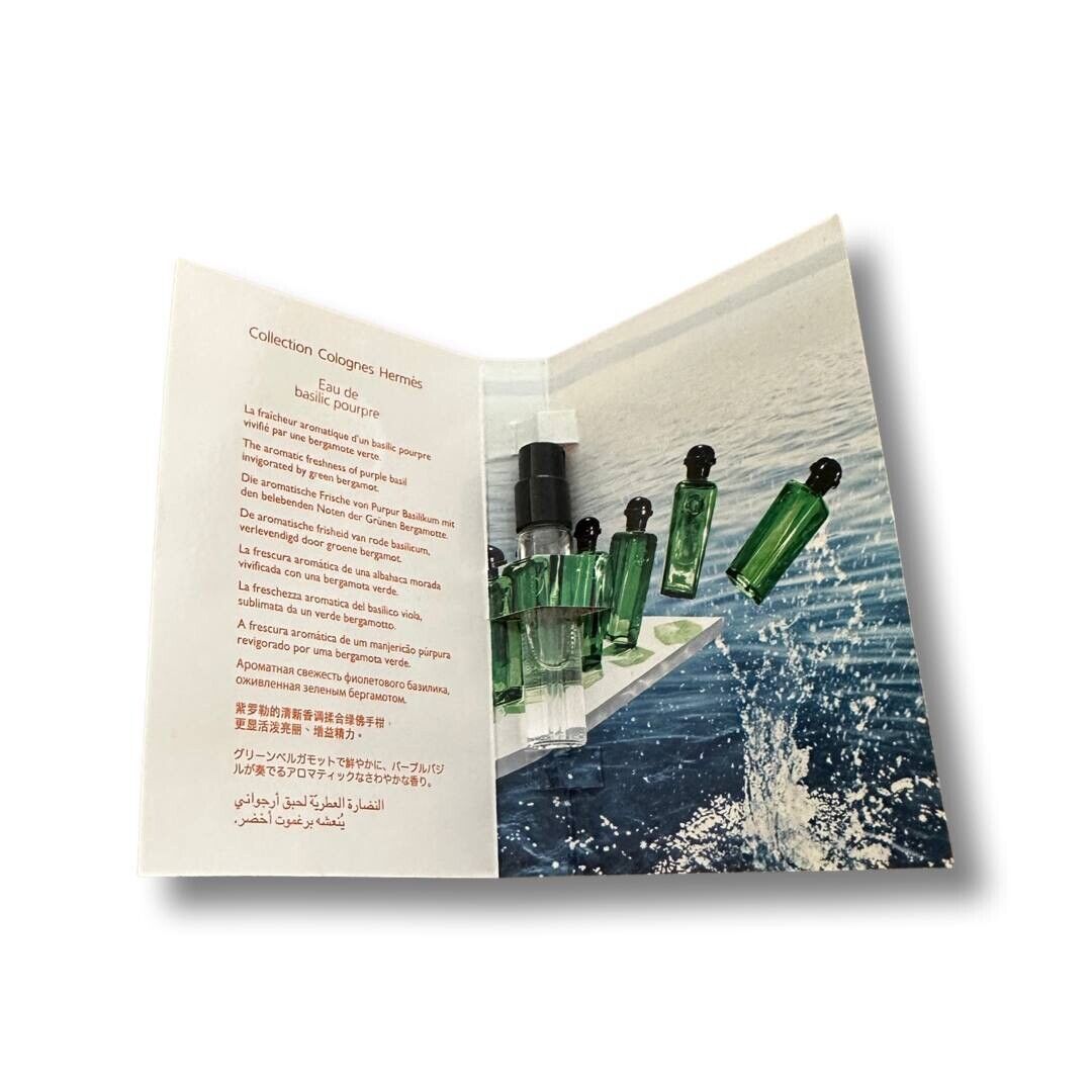 Hermes Eau de basilic pourpre 2ml 0,06 fl. oz. επίσημο δείγμα αρώματος