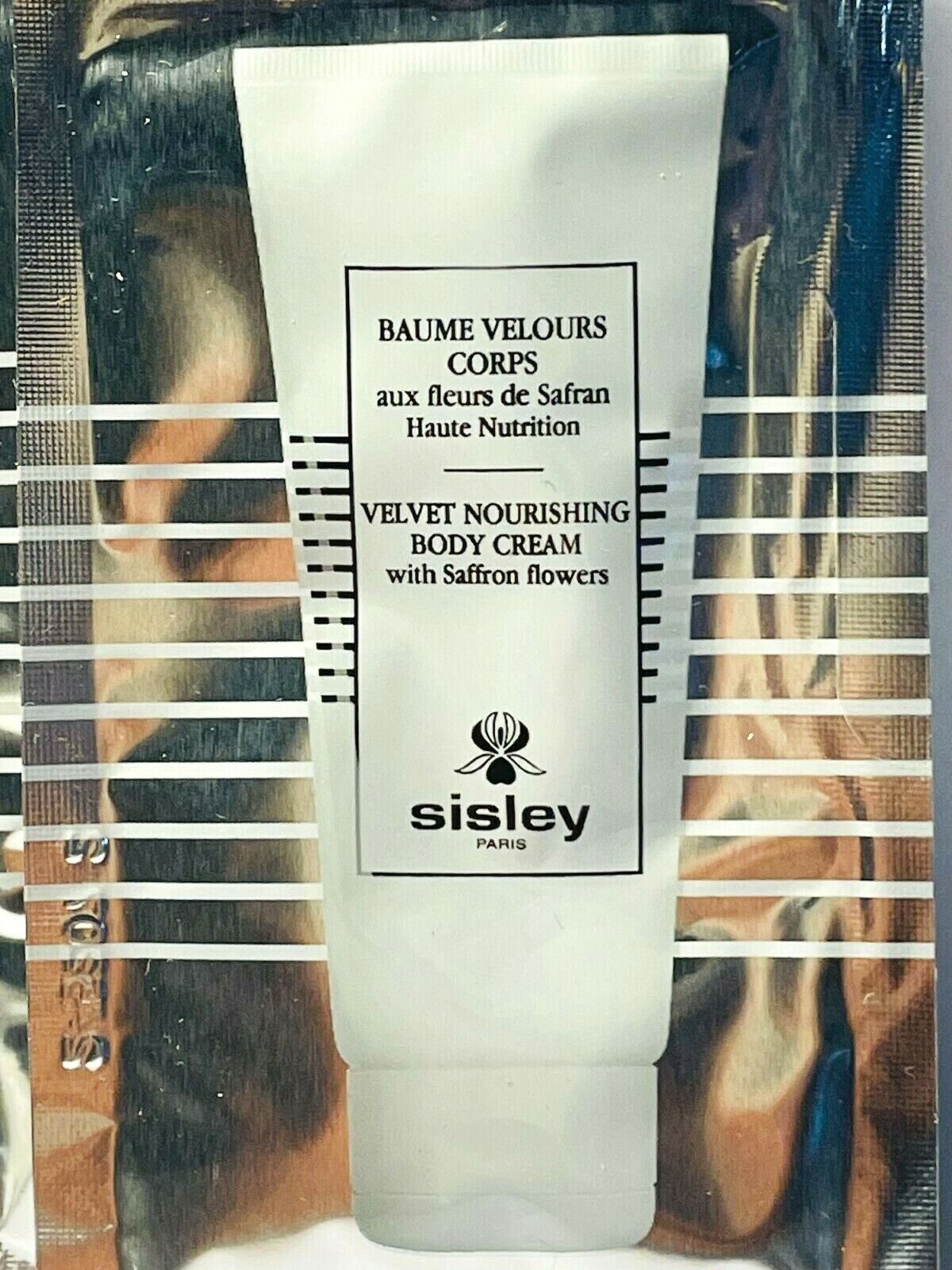 Sisley Velvet Nourishing Body Cream με άνθη κρόκου 8ml 0,27 fl. oz. επίσημα δείγματα περιποίησης δέρματος