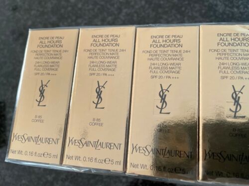 Yves Saint Laurent All Hours Foundation 5ml 0.16 fl. oz. επίσημο δείγμα περιποίησης δέρματος Απόχρωση B 85 Δοκιμαστής αρώματος Coffee