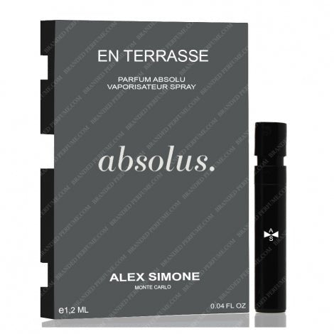 Alex Simone En Terrasse Parfum Absolu 1,2 ml 0,04 fl. oz. επίσημα δείγματα αρώματος